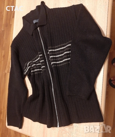 Стегната мъжка жилетка с цип, снимка 3 - Блузи - 51556217