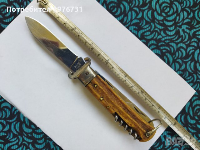 Сгъваем Ловджийски нож  VIRGINIA INOX  ITALY  MADE , снимка 2 - Антикварни и старинни предмети - 40784822