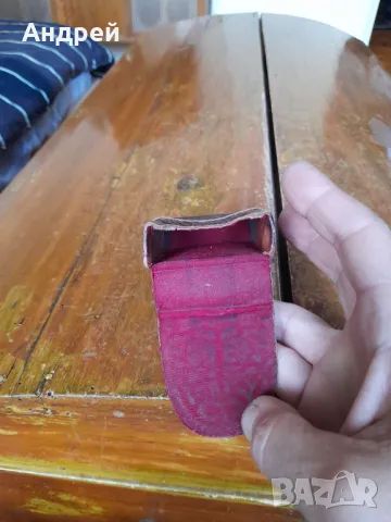 Стара кожена табакера,калъф Респром, снимка 6 - Други ценни предмети - 49222418