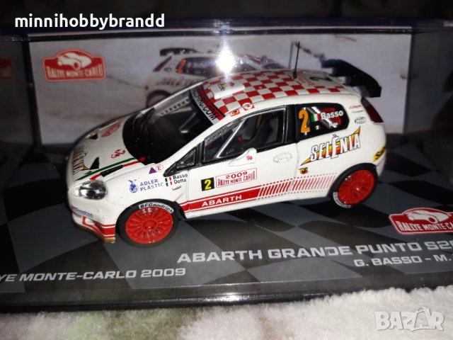 FIAT ABARTH GRANDE PUNTO S2000.RALLY MONTE-CARLO 2009.1.43. IXO/ALTAYA. TOP TOP TOP MODEL.!, снимка 4 - Колекции - 40920452