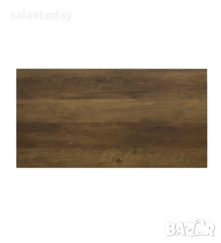 Холна маса с метална рамка, MDF повърхност, естествен цвят, 90x48x40 см, снимка 2 - Маси - 39973822