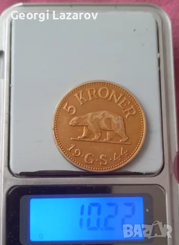 5 крони Швеция 1944