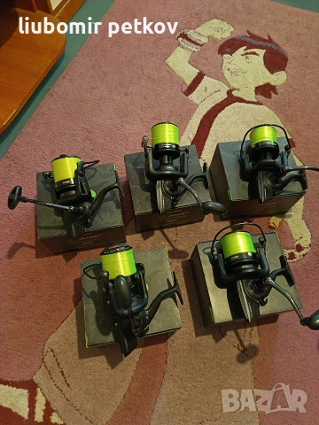 здравейте, продавам 4бр шаранджийски пръчки и 4макари към тях, снимка 5 - Въдици - 53657187