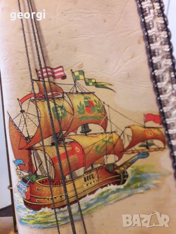 Декоративна настолна лампа от сабо, снимка 4 - Настолни лампи - 34647895