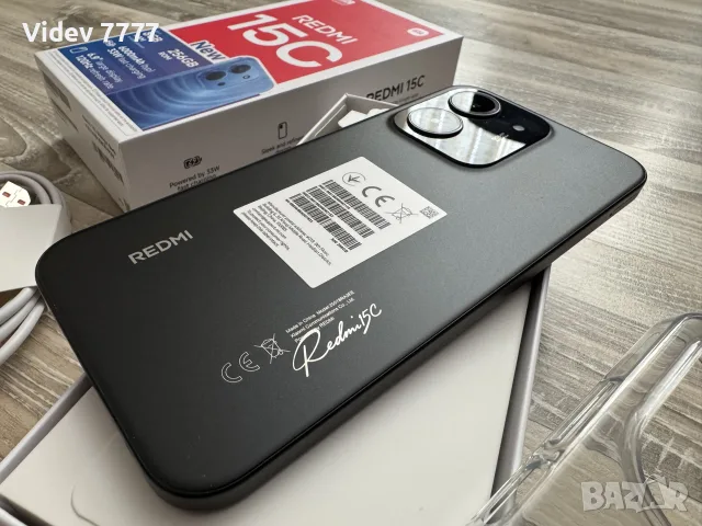 Xiaomi Redmi 15C / Чисто Нов / 256 GB / 8 GB RAM / Dual Sim / Midnight Black