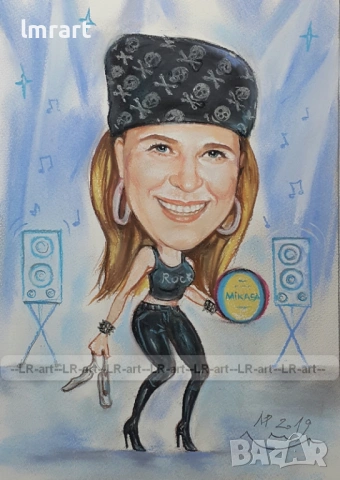 Рисувам ръчно КАРИКАТУРИ със сухи пастели и моливи (професионални материали)., снимка 8 - Декорация за дома - 53737482