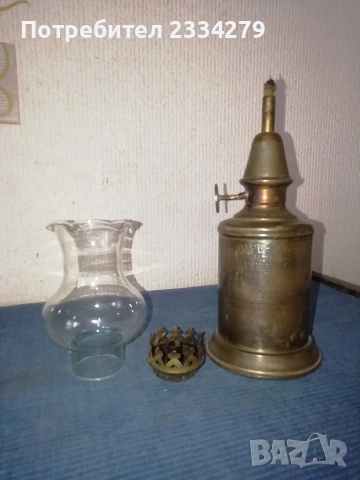 Три броя уникални лампи: карбитна, газена, бензинова-керосинова. , снимка 12 - Антикварни и старинни предмети - 53395061