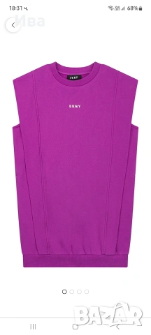 Детска рокля тип блузон DKNY 10/12 г, снимка 2 - Детски рокли и поли - 53864737