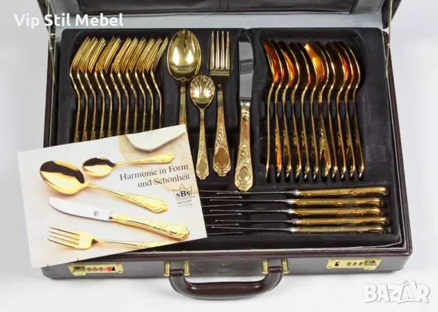 Прибори за хранене Solingen 24k позлата , снимка 3 - Прибори за хранене, готвене и сервиране - 50772958