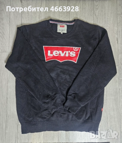 Мъжка блуза Levi’s 3XL черна с лого