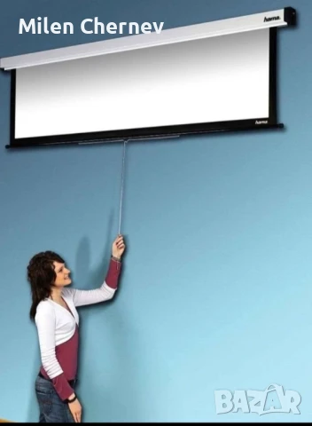 Продавам кино прожектор Aopen в комплект с платно Hama , снимка 3 - Плейъри, домашно кино, прожектори - 50547444