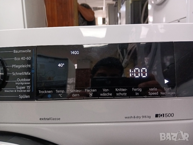 Пералня със сушилня Сименс Siemens IQ 500 A+++ 9/6кг 2 години гаранция!, снимка 4 - Перални - 52396552