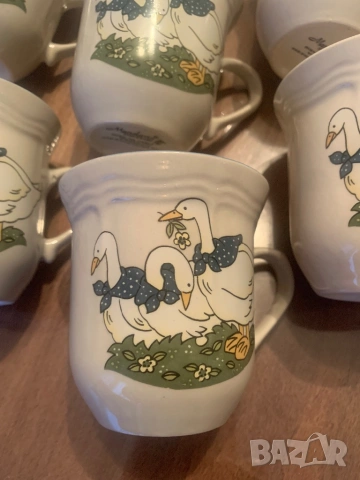 Чаши и десертни чинии с патки* 6 броя, снимка 9 - Сервизи - 53851427