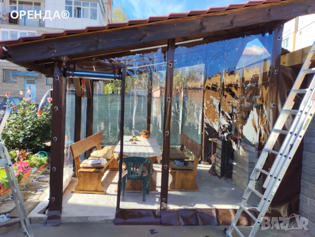 Ветроупорни завеси , найлонови завеси , винил , кристал, снимка 5 - Стъкларски услуги - 49409379