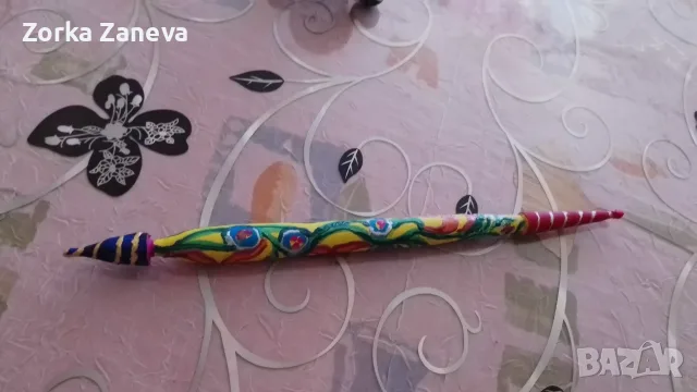 Вретено,изрисувано на ръка.