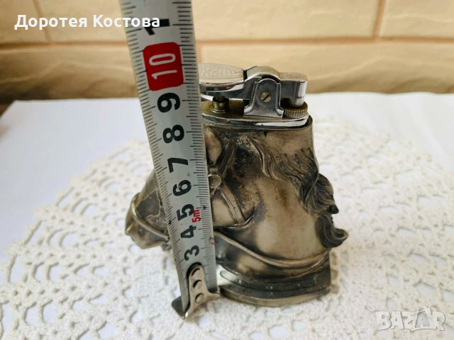 Красива запалка от Англия от цветен метал, снимка 6 - Антикварни и старинни предмети - 53389490