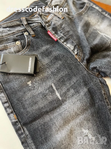 Мъжки черни дънки Dsquared , снимка 6 - Дънки - 51764240