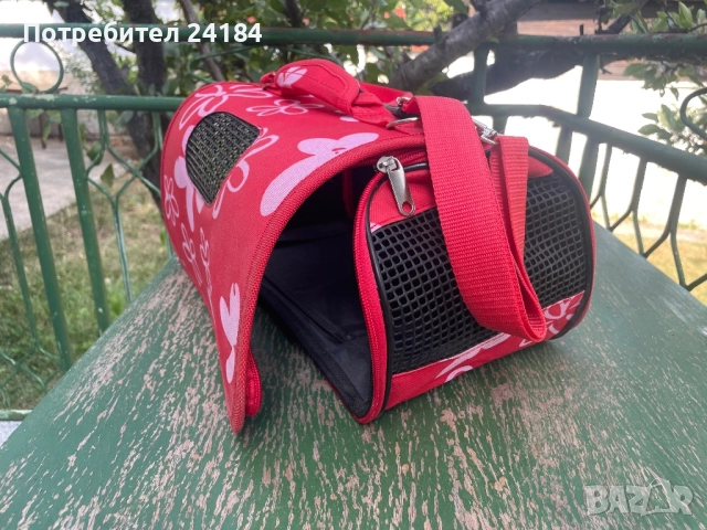 Текстилна транспортна чанта за котка