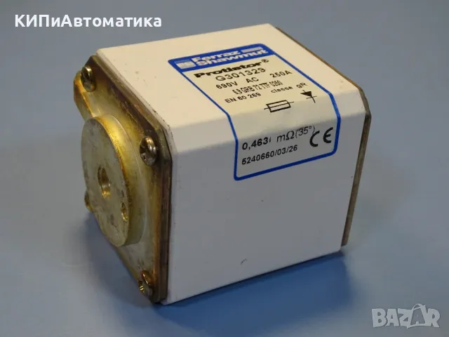 предпазител Ferraz Shawmut Protistor G301329 6.9 GRB72TTF0250 Fuses 250A 690VAC, снимка 2 - Резервни части за машини - 47677181