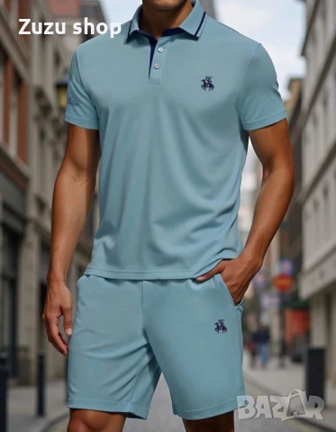 Мъжки комплект тениска и къси панталони, снимка 11 - Къси панталони - 50807627