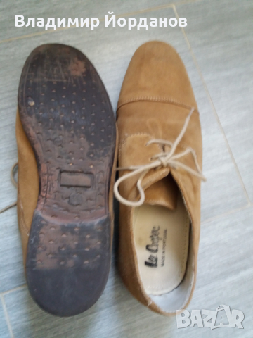 предлагам велурени обувки Ли Купър номер 44, снимка 4 - Ежедневни обувки - 36166677
