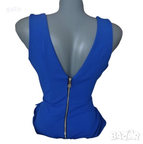 Къс елегантен син гащеризон, снимка 4 - Гащеризони - 40604619