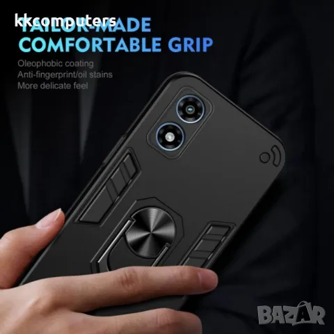 Motorola Moto G Play (2024) Удароустойчив Ring Holder2 Калъф и Протектор, снимка 7 - Калъфи, кейсове - 49920809