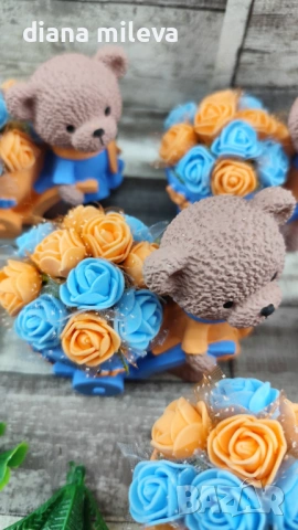 Сладки малки мечета в оранжево и синьо!!, снимка 9 - Декорация за дома - 53639015