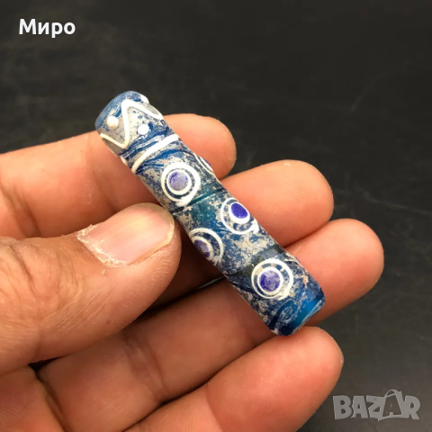 ФЪН ШУЙ РИСУВАНО СТЪКЛО СТАРА МЪНИСТА ТАЛИСМАН ПРОТИВ УРОКИ АМУЛЕТ, снимка 1