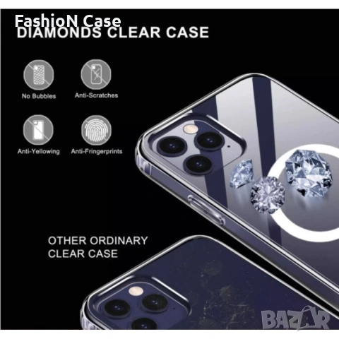 Прозрачен Magsafe гръб кейс за Samsung A37, снимка 4 - Калъфи, кейсове - 53558485