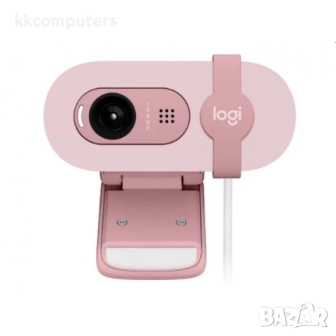 Logitech Brio 100 Full HD Webcam - ROSE Уеб Камера, снимка 2 - Друга електроника - 51908637