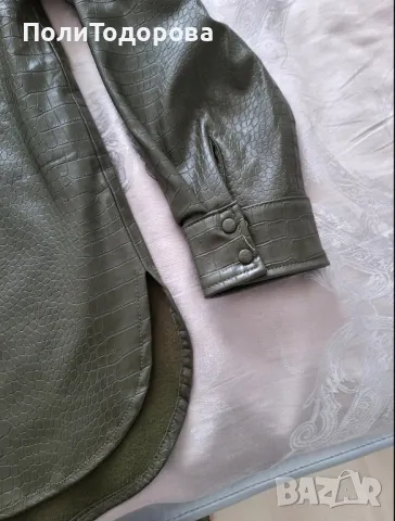 Дамска кожена риза ZARA , снимка 2 - Тениски - 47683340