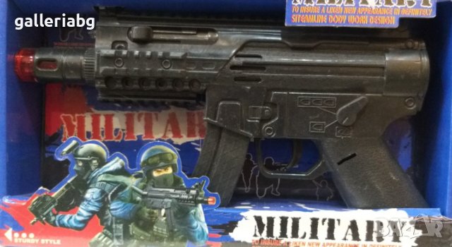 Военен детски пистолет със светлини и звуци