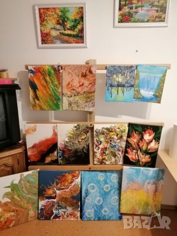 Авторски картини акрил 30/40 см, снимка 3 - Други - 33656781