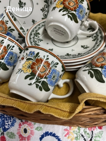 ♥️  Villeroy & Boch Alt Amsterdam 6 сета-200 мл пълни , снимка 4 - Чаши - 51862607