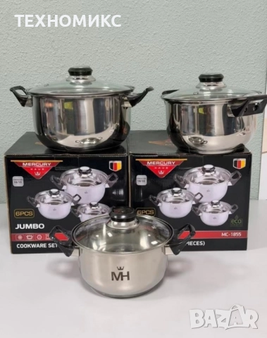 Комплект тенджери от 6 части , снимка 9 - Съдове за готвене - 52183759