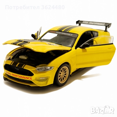 Метален Модел Ford Mustang GT 1:24 4745, снимка 5 - Коли, камиони, мотори, писти - 52542039