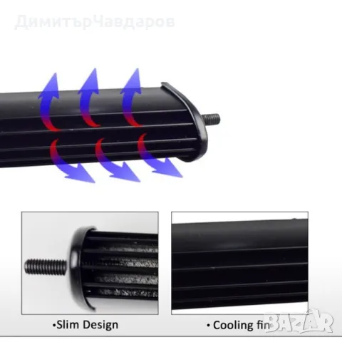 Външен прожектор със шест LED крушки за автомобили и мотоциклети 36 W LED BAR1, снимка 5 - Аксесоари и консумативи - 49970274