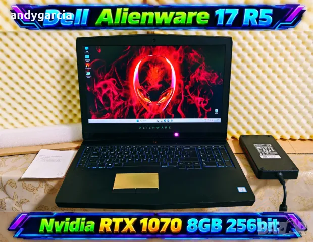  Dell Alienware 17 R5/Intel Core i7-8750H/NVidia GTX 1070 8GB/16GB RAM/256GB SSD+1TB/QHD IPS 120hz