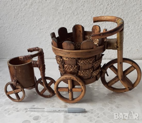 Моливници - Цветарник, моливник от дърво дървен, каталин, цветарник, риба, триколка съд или др., снимка 7 - Декорация за дома - 31110588