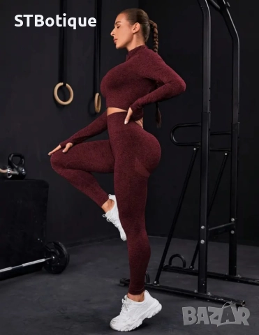 💕Безшевен спортен комплект с цип – Елегантен, удобен и модерен!💕, снимка 8 - Спортни екипи - 51952047