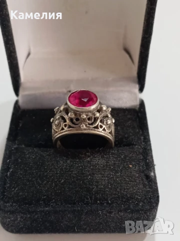 Руско сребро, снимка 5 - Пръстени - 49517264