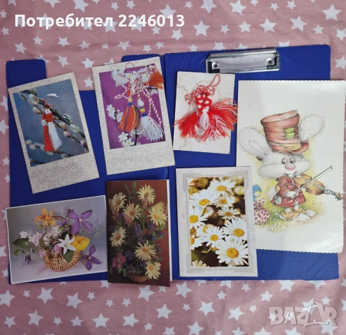 Стари картички с пожелания, снимка 3 - Колекции - 53165679