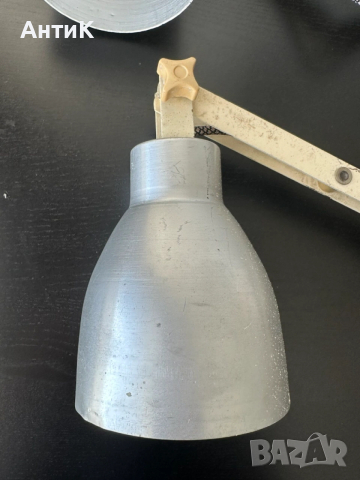 Соц Разтегателна Лампа Индустриална Промишлена Винтидж, снимка 7 - Настолни лампи - 53823447