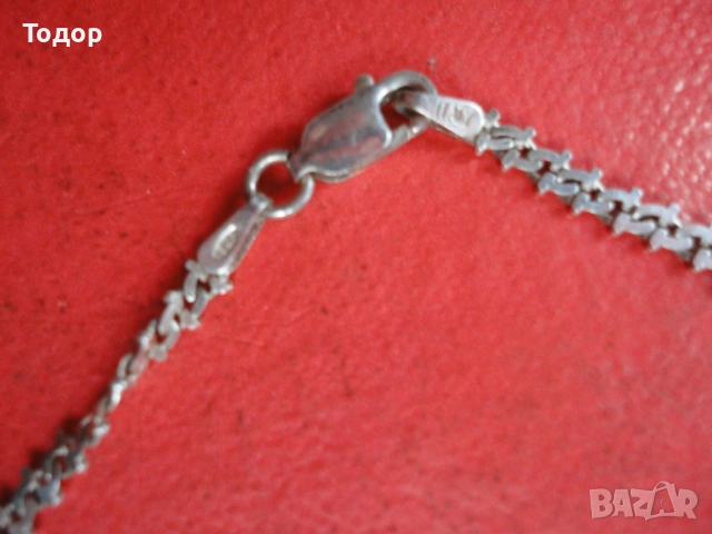 Луксозна италианска сребърна верижка 8, снимка 2 - Колиета, медальони, синджири - 53300171