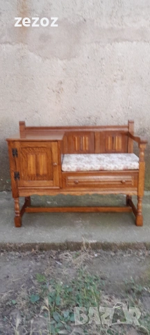 Пейка телефонна-Рустик, снимка 3 - Дивани и мека мебел - 53353350