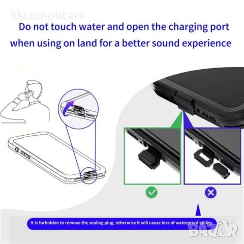 Samsung Galaxy A56 5G REDPEPPER Водоустойчив / Удароустойчив Калъф + Скрийн Протектор – Черен, IP68, снимка 12 - Калъфи, кейсове - 50797757