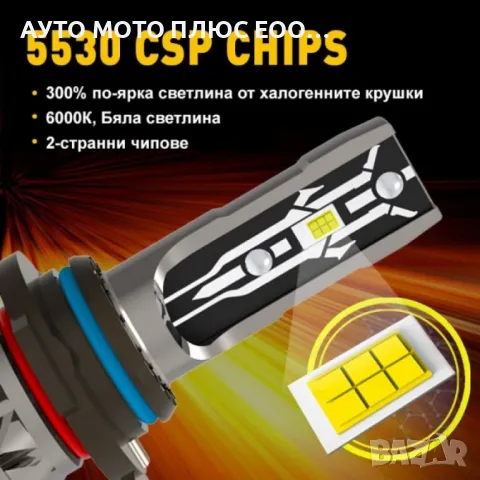 Комплект диодни LED крушки H7, 35W, 12V., снимка 3 - Аксесоари и консумативи - 47822945