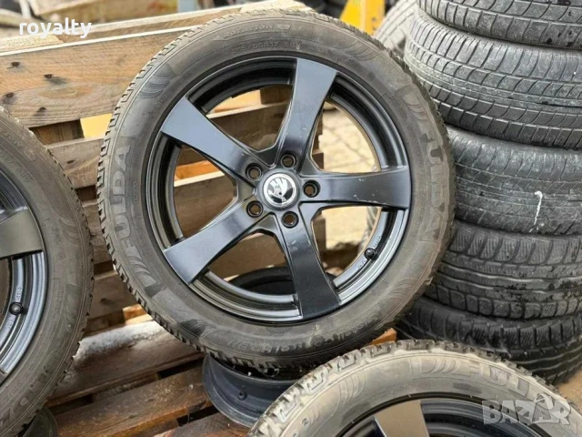 5х112 Джанти 17 Цола Шкода Октавиа Суперб 5x112 Skoda Yeti Karoq Octavia Superb ЕТ 45 J 7 ЦО 57.1 с , снимка 3 - Аксесоари и консумативи - 53672055