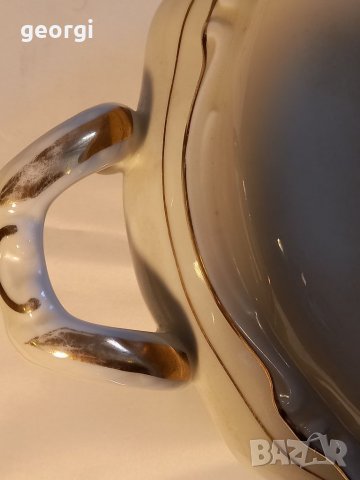 Ретро немски порцеланов супник с позлата   13/1, снимка 10 - Декорация за дома - 35712976